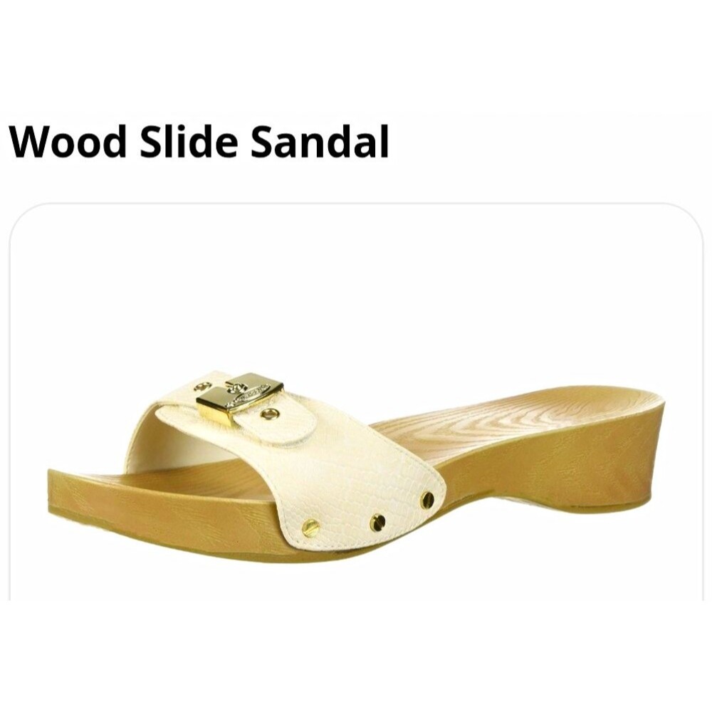 Dr. Scholl's Women's Tan Comfort Slip On Slide Sandal Wedge US 8 M